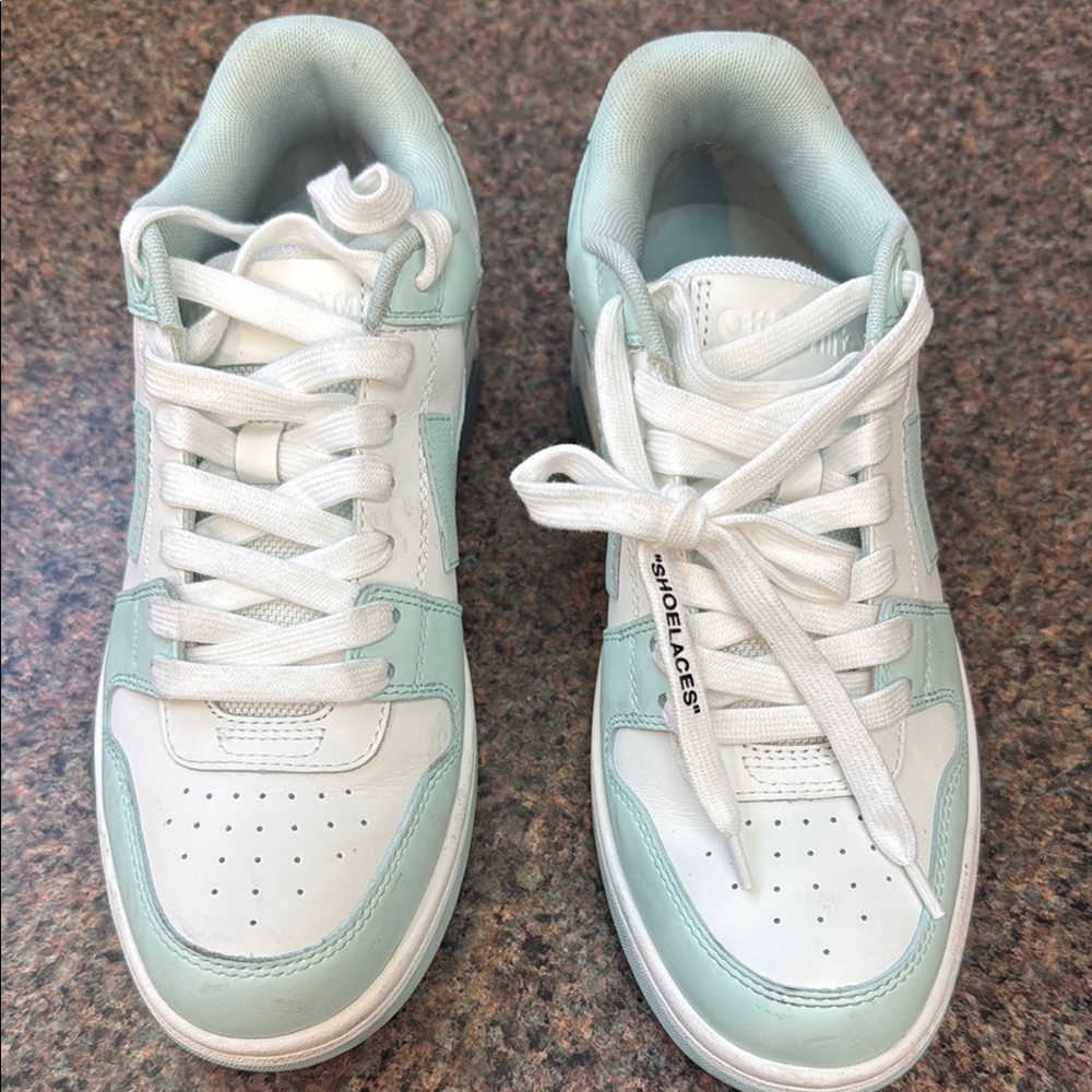 Off-White Mint and White Women's Sneakers